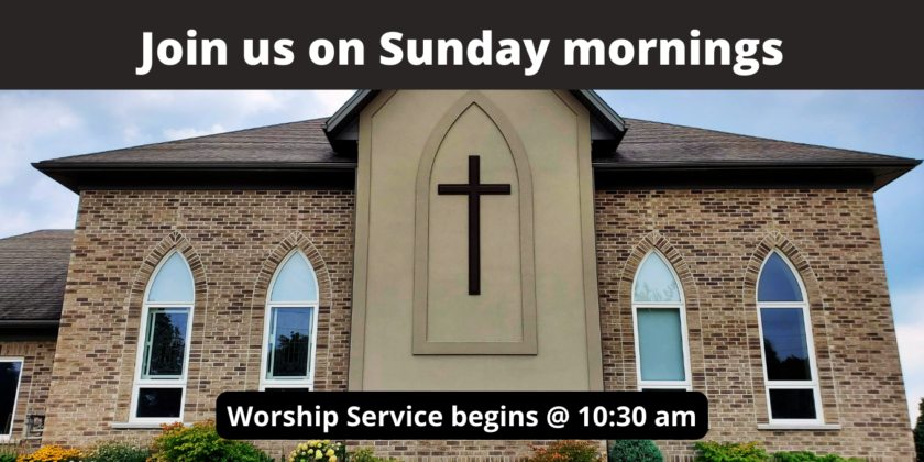 Join us Sunday mornings