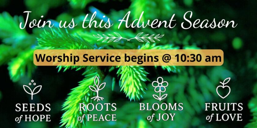Join us Sunday mornings - Advent