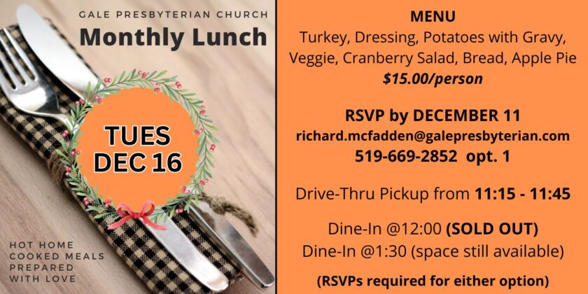 Tuesday Lunch - website