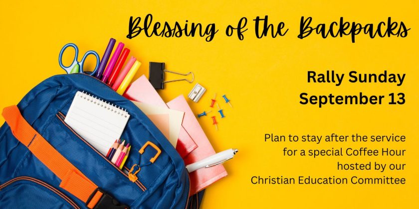 Blessing of the backpacks