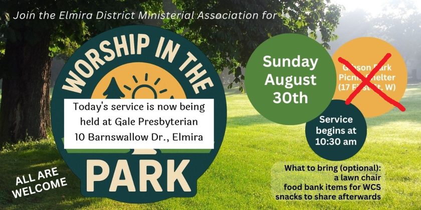 Worship in the park update